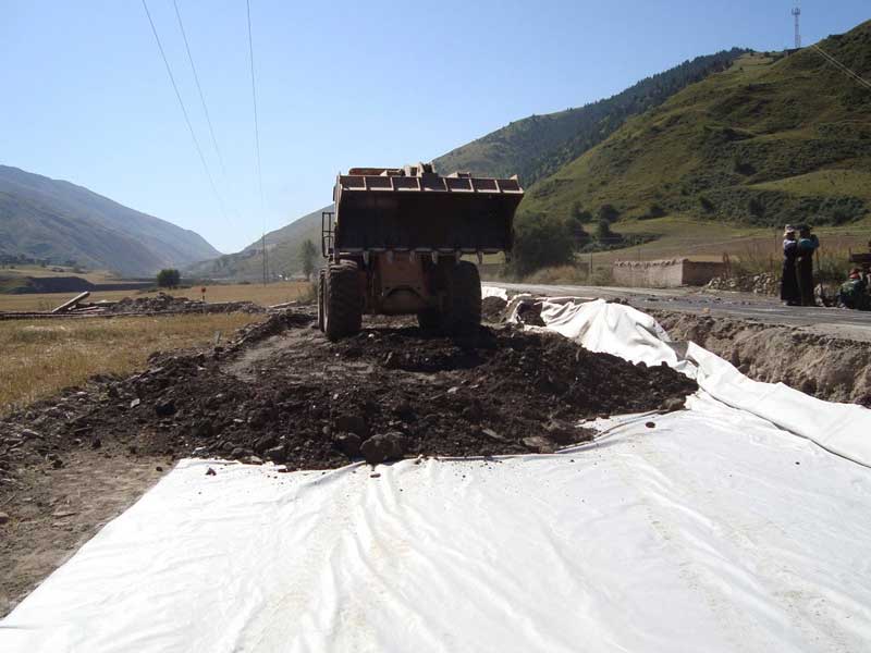 土工布施工案例